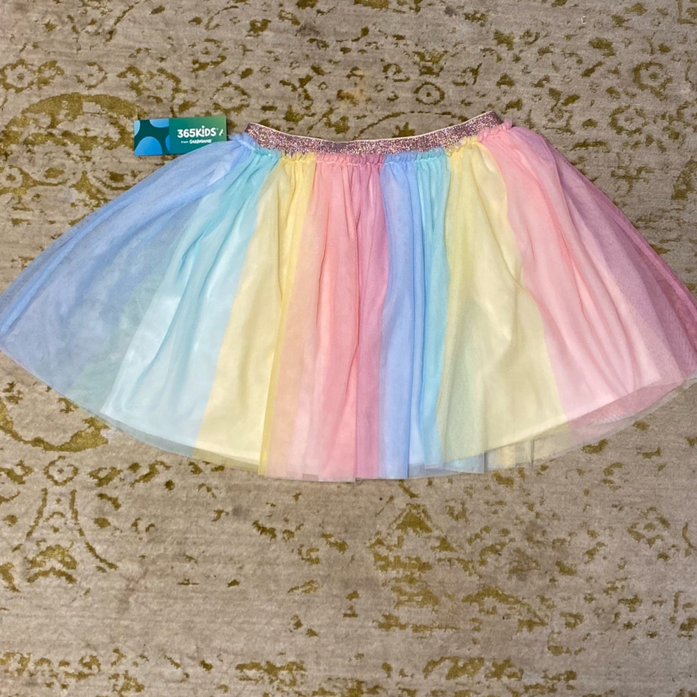 NWT Rainbow Tulle Skirt